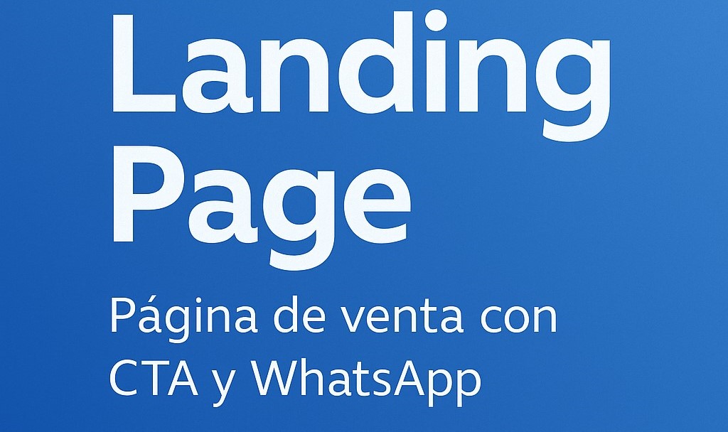Landing comercio local